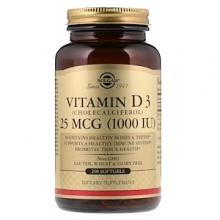  Solgar Vitamin D3 1000 ME 25  250 