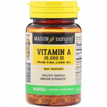  Mason Natural Vitamin A 100 
